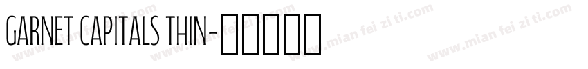 Garnet Capitals Thin字体转换